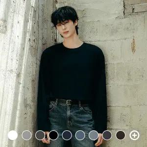 025910 코튼 저지 크루넥 솔리드 긴팔티