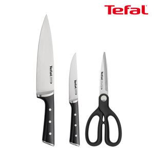 테팔 아이스포스 칼 가위 3종세트(식도20cm+과도11cm+가위)
