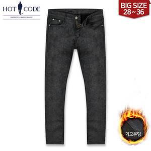 겨울 남자 기모청바지 블랙진 빅사이즈  옷 행사 HC503