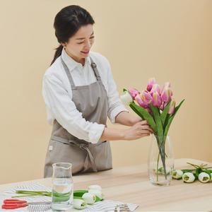 목화송이 끈앞치마 주방 카페 생활 단색앞치마