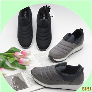 행텐	오슬로 여성 방한 슬립온/블랙,그레이/방한/기모안감/가볍고 이쁜 신발/겨울 외출/