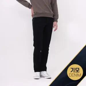 남성) 오비안밴드 포켓 바이오스톤워싱 기모 타이트_AM4DIG735-BK