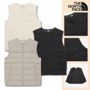[정품] 노스페이스 맨 브이넥 경량 다운 패딩 조끼 남자 노카라 겨울 아우터 코트 이너 베스트 NV1DQ53