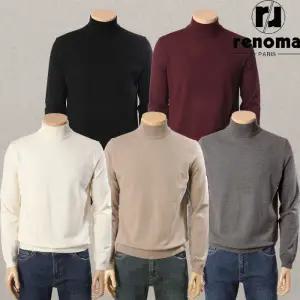 [롯데백화점]레노마 FW 25년 신상 부드럽고 따뜻한 반폴라 모크넥 니트 티셔츠 RRCIKT00AJD