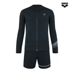 아레나 에센스 레귤러핏 집업 래쉬가드 세트 A5BM1PC05 BLK