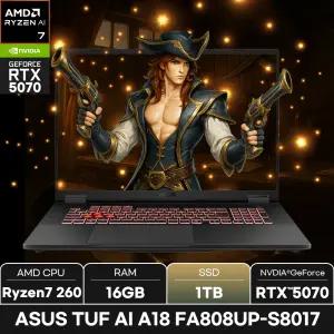 ASUS TUF AI 게이밍노트북 A18 FA808UP-S8017/SSD 1TB/ +마우스증정