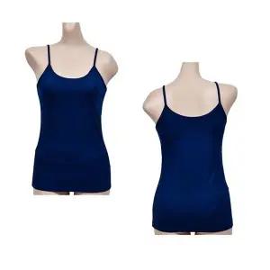 끈런닝 사방스판 에어로쿨 여성 끈런닝 - 네이비 끈나시 속옷