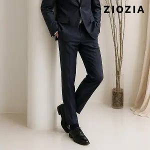 [지오지아] 네이비 쉐도우 글렌체크 미라클 정장팬츠 (ABD4SP1203_DNV)