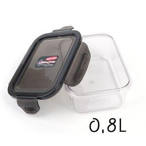 [3개구성] 냉장고 도시락 디자인 밀폐 반찬 보관 사각 소재 심플한 용기 정리 젖병 주방 직 통 플라스틱