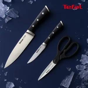 [테팔] 키친웨어 아이스포스 칼 가위 3종 세트 (식도20cm+과도11cm+주방가위)