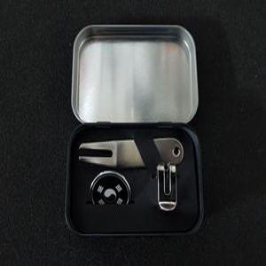 골프 선물세트 원하는로고 레이져 각인 볼마커 디봇툴 블랙티케이스 제작