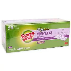 스카치브라이트 베이킹소다 물걸레 청소포 50매 코스트코
