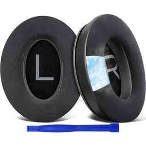 [미국배송] SOULWIT 쿨링 젤 이어 패드 BOSE QUIETCOMFORT 45 (QC45)/QUIETCOMFORT SE (QC SE)/QUIETCOMFORT 무선 오버 헤드폰 교체 아이스 실크 원단이 포함된 - 블랙