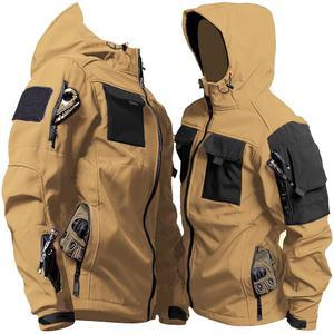 YKS JOOB 남성 아웃도어 전술 재킷 소프트쉘 방수 경량 윈드브레이커 멀티 포켓 헌팅 하이킹