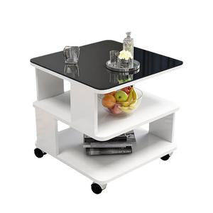 이동식 거실 테이블 협탁 달린 쇼파 유리 탁자 소파 모던