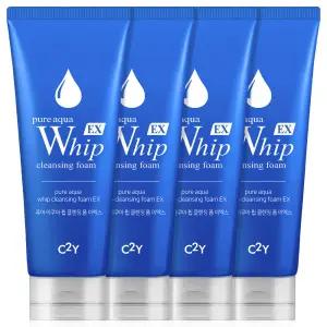 아쿠아 휩 폼클렌징 225ml 4개 클렌징폼 대용량 약알칼리성 세안 세수