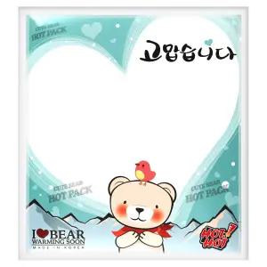 따뜻한 마음 전달 고맙습니다 곰도리 핫팩 고급형 30매 어린이 안전인증제품 곰돌이 - 1개