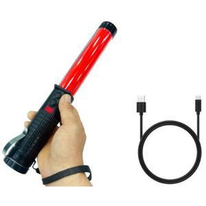 신호봉 미니 충전식 35Φx290mm 다기능 고휘도LED 호루라기/후레쉬 자석부착 랜턴