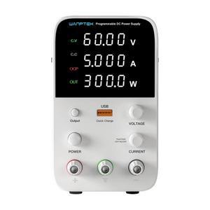 Wanptek WPS605B DC 조정 전원 공급 장치, 가능한 스위칭 USB 인터페이스, 3 세트 4 개 디지털 디스플레이,