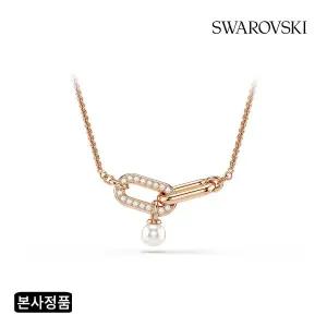 [스와로브스키](강남점)[본사정품/쇼핑백증정] Constella 로즈골드 크리스털 펄 목걸이 5728589