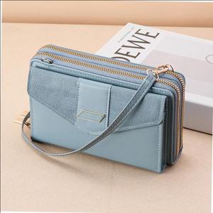 가죽지갑 지퍼지갑 2단 블랙 가방형