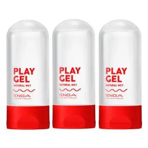 텐가 플레이젤 네츄럴 웨트 3EA 성인용 마사지젤 바디슬리밍 수용성젤
