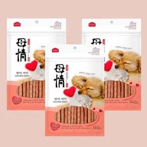아스쿠 모정 연어져키 140g x 3개 애견간식 강아지간식