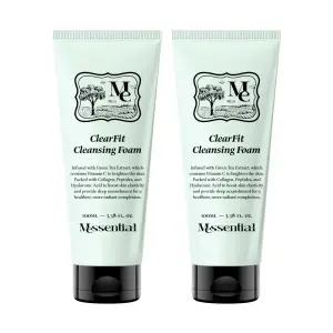 [내일도착] 미센셜 클리어핏 약산성 클렌징폼 모공 딥클렌징 저자극 촉촉세안 대용량 구성