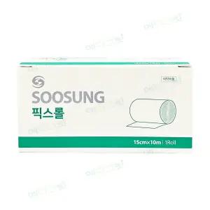 수성 픽스롤 15cm x 10m(6인치) / 픽싱롤 부드러운 천 반창고 슈퍼픽스 부직반창고