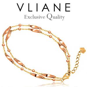 [VLIANE 브리앙] 14K 휘르스트 두줄 팔찌