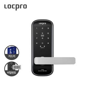 락프로 무타공 도어락 C100 (2WAY) 카드키2개 / 디지털도어락 현관문 방화문 번호키 미니주키