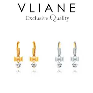 14K 트윈 리본 귀걸이