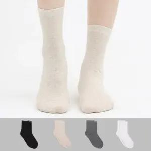 [무료배송] 여성 무지 중목 양말 10켤레 베이직 패션양말 학생 사계절 여자 국산 면