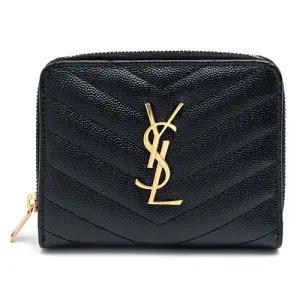 [SAINT LAURENT]  모노그램 지퍼 반지갑 668288-BOW01-1000