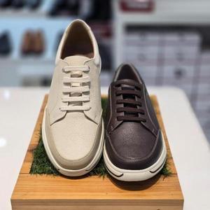 [허시파피] 세이브존04 남성컴포트캐주얼쿠셔닝베이직스니커즈 브라운 3MQ553,3MQ5 (S13973586)