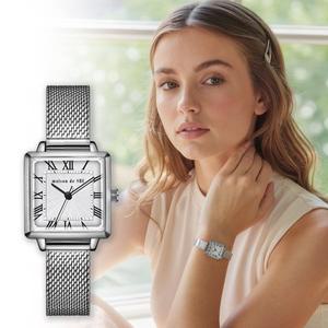 [메종드쉬] 여성 메탈 손목 시계 사각 로마 MDS-401MSV