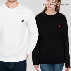 [비버리힐스폴로클럽][비버리힐즈폴로클럽] 남여공용 특양면 자수로고 맨투맨 티셔츠