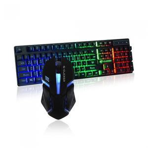 지클릭커 GMK-180 레인보우 LED 키보드 마우스 세트