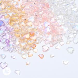 영롱 하트 홀로그램 오로라 펄 파츠 레진 아트 공예 재료 R603