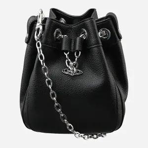 비비안 웨스트우드 5S 4C030004W S000D N403 크리시 스몰 버킷백 블랙