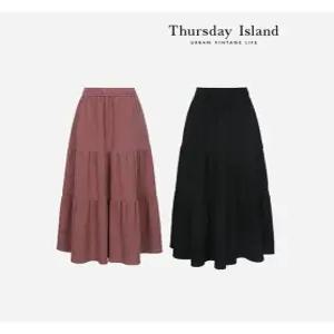 [써스데이아일랜드][Thursday Island] 풀밴딩 티어드 스커트(T236MSK532W)