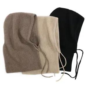 캐시미어 100  바라클라바 울 01.베이지 목도리 니트 후드 머플러 넥워머