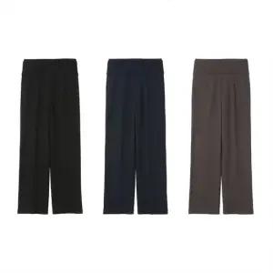 여성 트리코트 세미와이드 기모 본딩 팬츠 3종세트(LWGW)