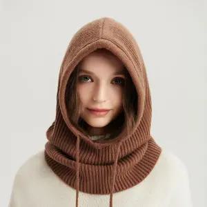 캐시미어 100  바라클라바 후드 목도리