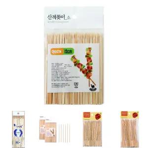 (12cm 100P) 대나무 산적 꽂이/꼬치/어묵/염통/꼬지/오뎅/과일/구이/나무/바베큐/꼬챙이/닭꼬치/모듬/모둠