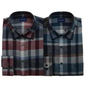 [대구백화점] [예작]기모 빅체크 밑단일자 캐주얼 일반핏 긴소매(YJEWBR132)