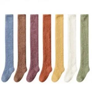 털양말 보온 남자양말중목 겨울 롱 긴양말 여자 (473A1)