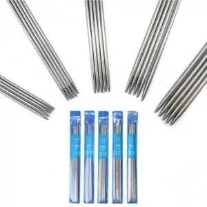 스텐 대바늘 뜨개질 장갑바늘 양쪽 스텐바늘 뜨개용품_23369067