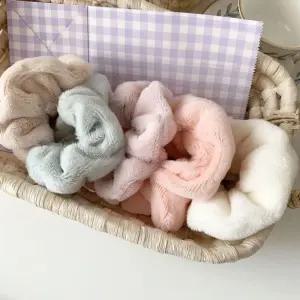 부드러운 여성 겨울 헤어 액세서리 밍크 곱창밴드 곱창밴드 스크런치