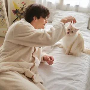 [롯데백화점]오르시떼 남성 C811 윈터띠아모IV 긴소매 파자마 세트 OR25WMGEC811